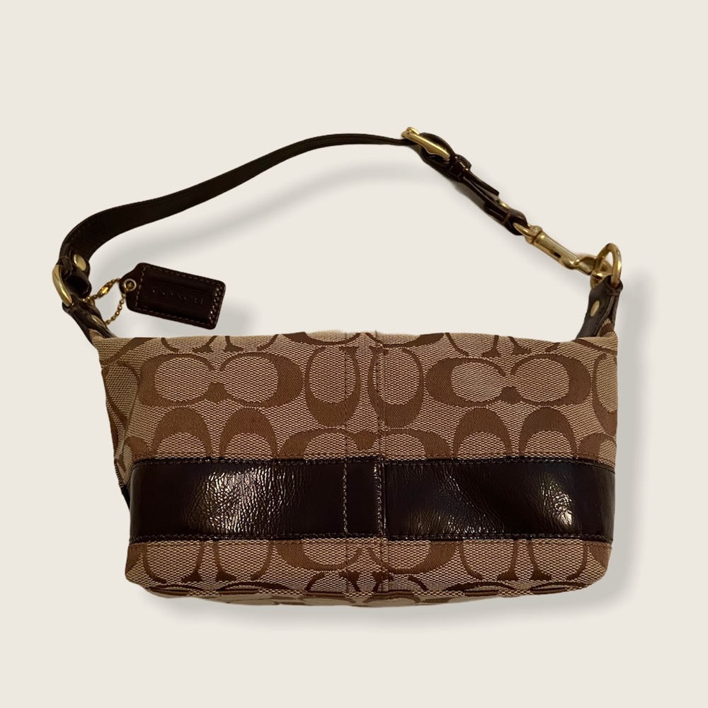 ✨ Coach Signature Stripe Small Purse EUC